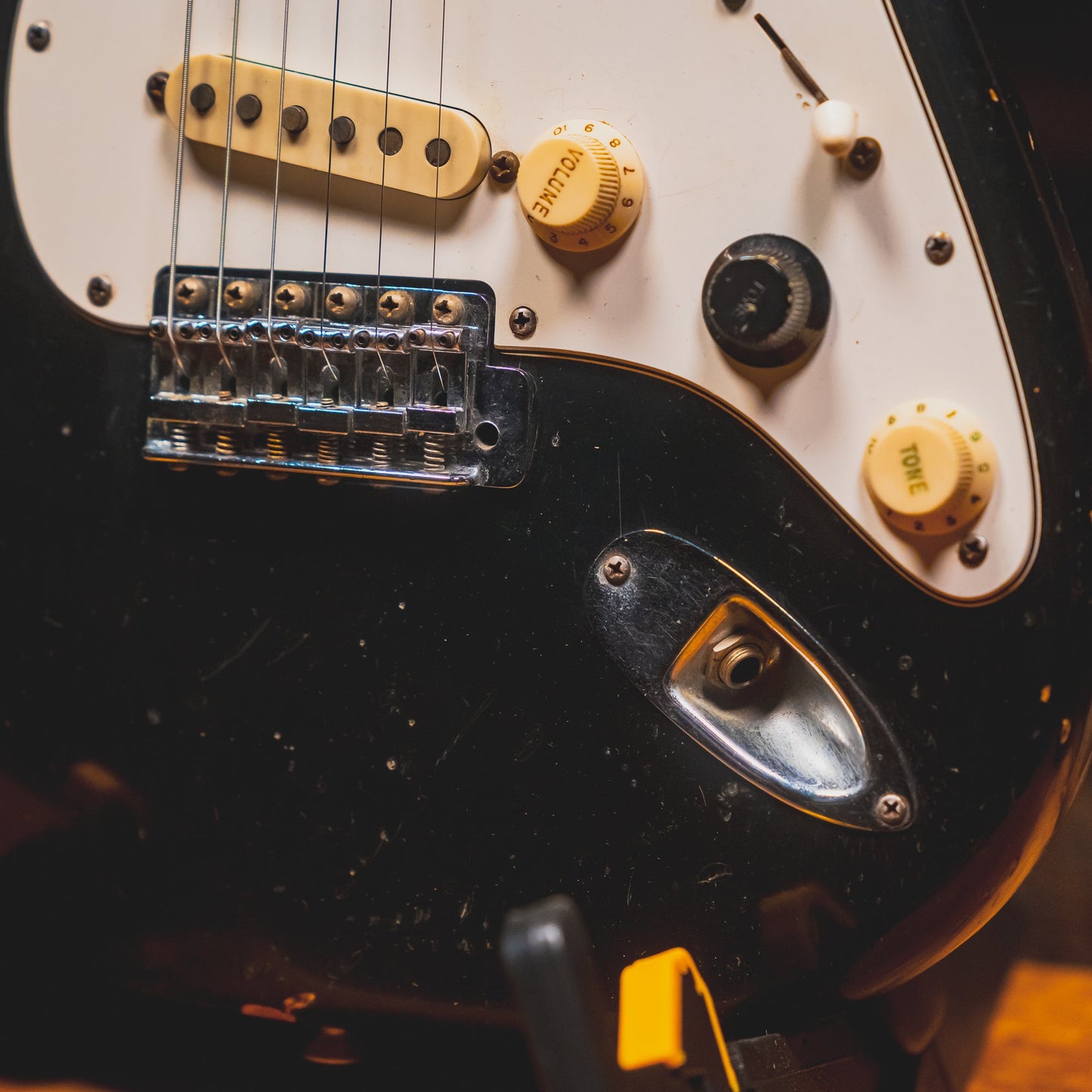 1974 Fender Stratocaster Electric Guitar, Black w/OHSC